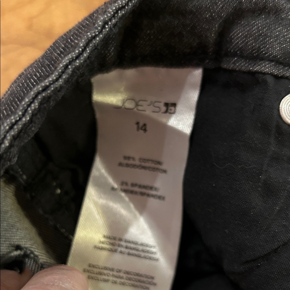 NWT Joe's Jeans Distressed Black Ankle Jeans girls 14 - Picture 5 of 16